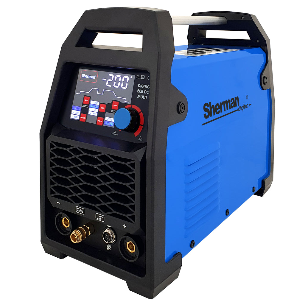 Aparat Sudura Invertor TIG DIGITIG 208 DC MULTI 200A 230V Pulse, SHERMAN 7813173