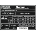Aparat Sudura Invertor TIG DIGITIG 208 DC MULTI 200A 230V Pulse, SHERMAN 7813173