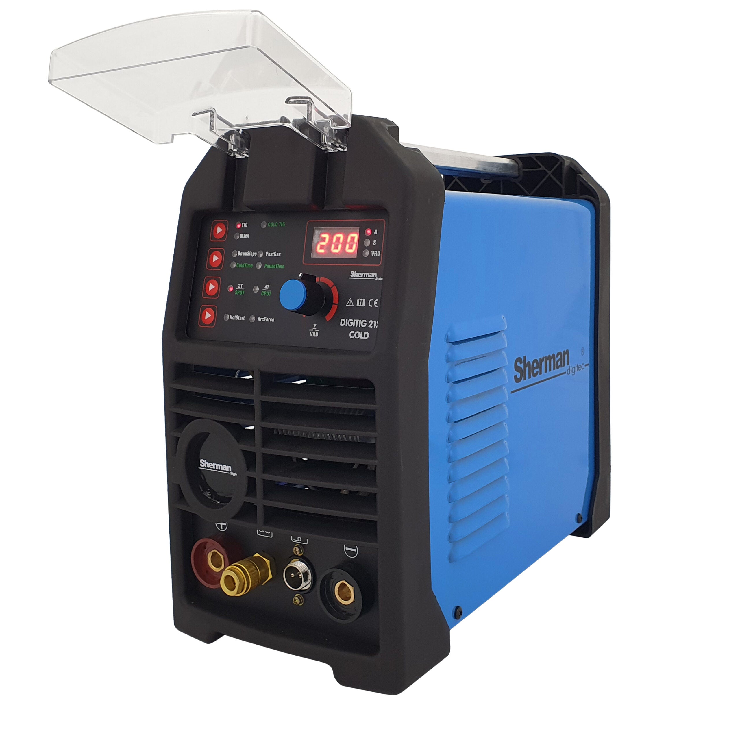 Aparat Sudura Invertor TIG DIGITIG 212 COLD 200A 230V, SHERMAN 7812679