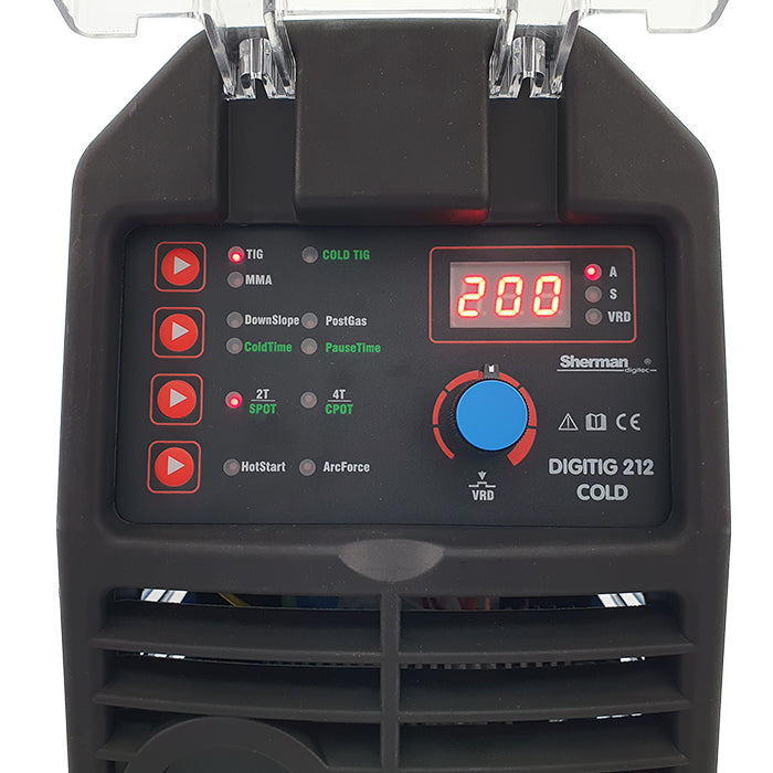 Aparat Sudura Invertor TIG DIGITIG 212 COLD 200A 230V, SHERMAN 7812679