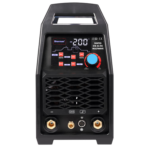 Aparat Sudura Invertor TIG DIGITIG 218 ACDC MULTIWAVE 200A 230V IGBT, SHERMAN 7813079