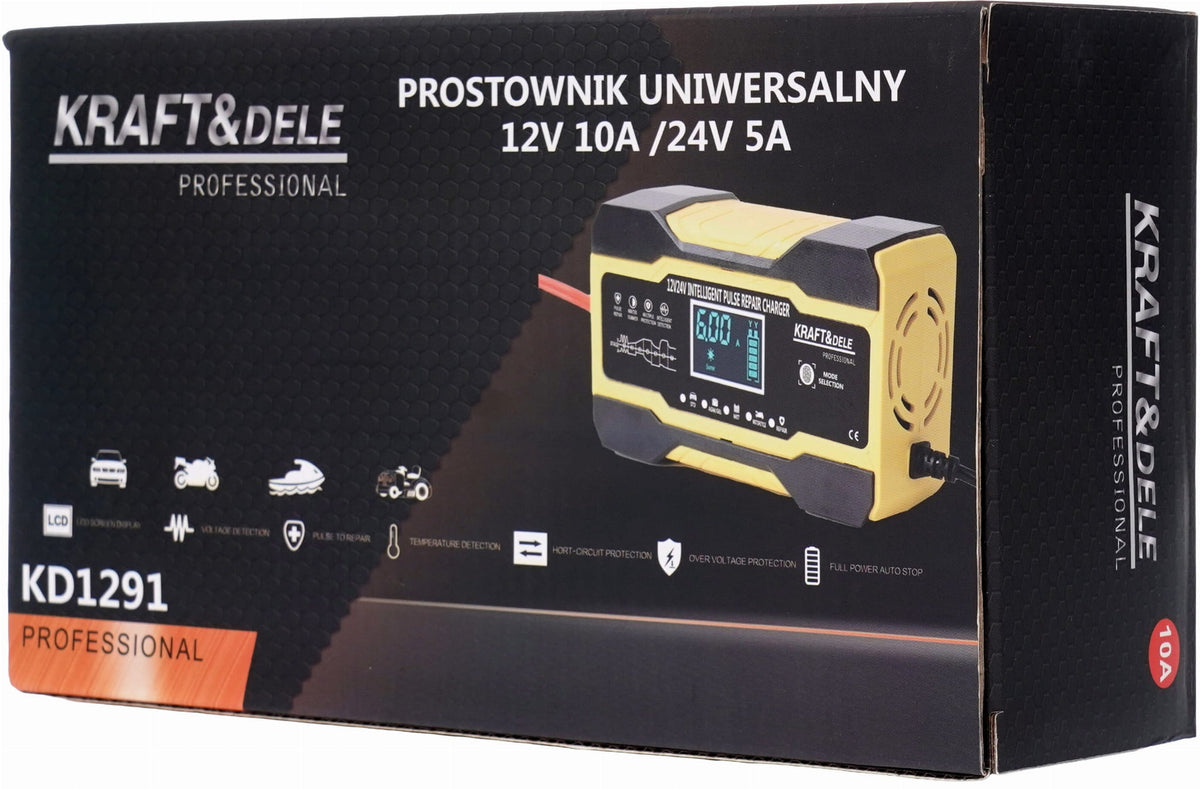 Redresor Universal 12/24V 10A, Kraft&Dele KD1291