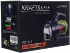 Lanterna cu Lumini Laterale , 8000mAh, Reincarcare Prin USB, Kraft&Dele KD1243