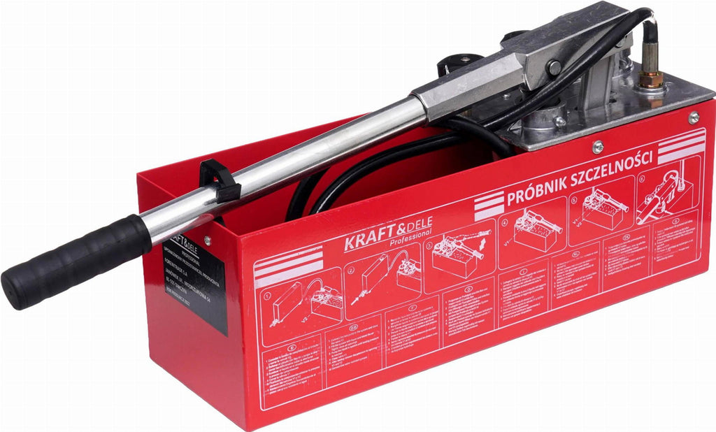 Pump de Control pentru Teste de Presiune 0-50 kg 45 ml Rezervor 12 l, Kraft&Dele KD10478