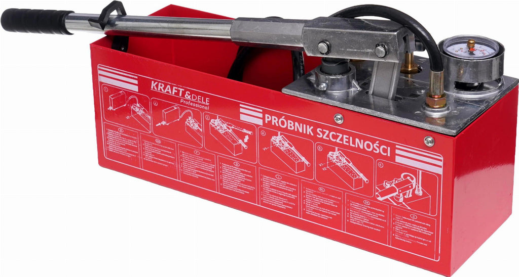 Pump de Control pentru Teste de Presiune 0-50 kg 45 ml Rezervor 12 l, Kraft&Dele KD10478