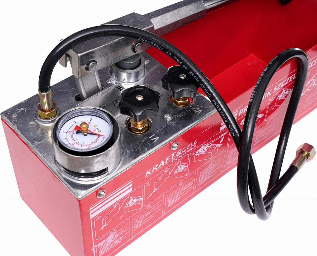 Pump de Control pentru Teste de Presiune 0-50 kg 45 ml Rezervor 12 l, Kraft&Dele KD10478