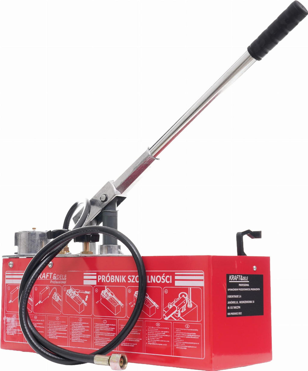 Pump de Control pentru Teste de Presiune 0-50 kg 45 ml Rezervor 12 l, Kraft&Dele KD10478