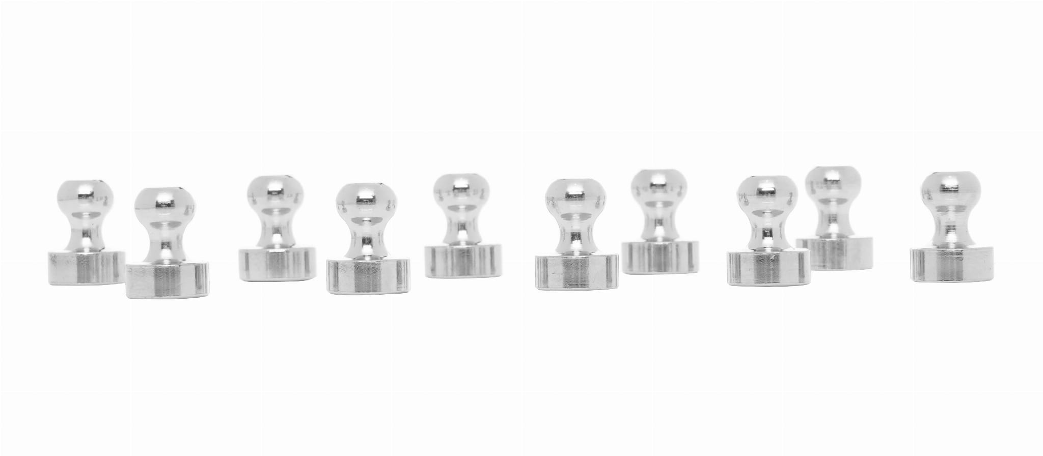 Set 10 Bucati Magneti Neodim Tip Pioneza 12mm, Kraft&Dele KD11832