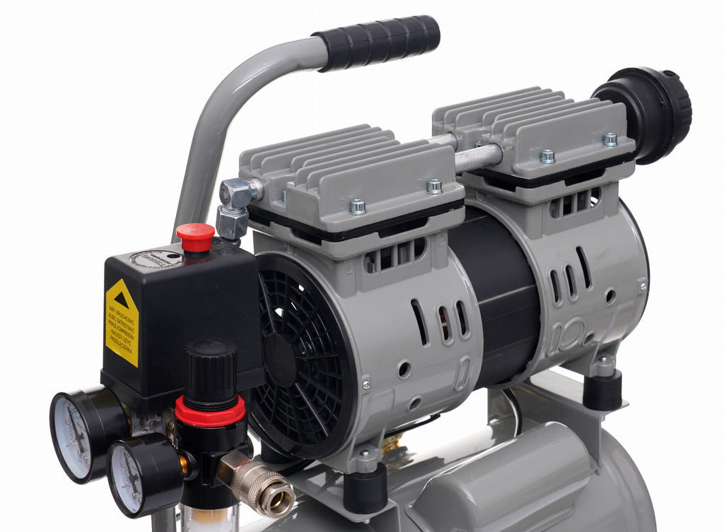 Compresor fara Ulei Silentios , 9L / 550W X 1 , 155l/m, Kraft&Dele KD1384