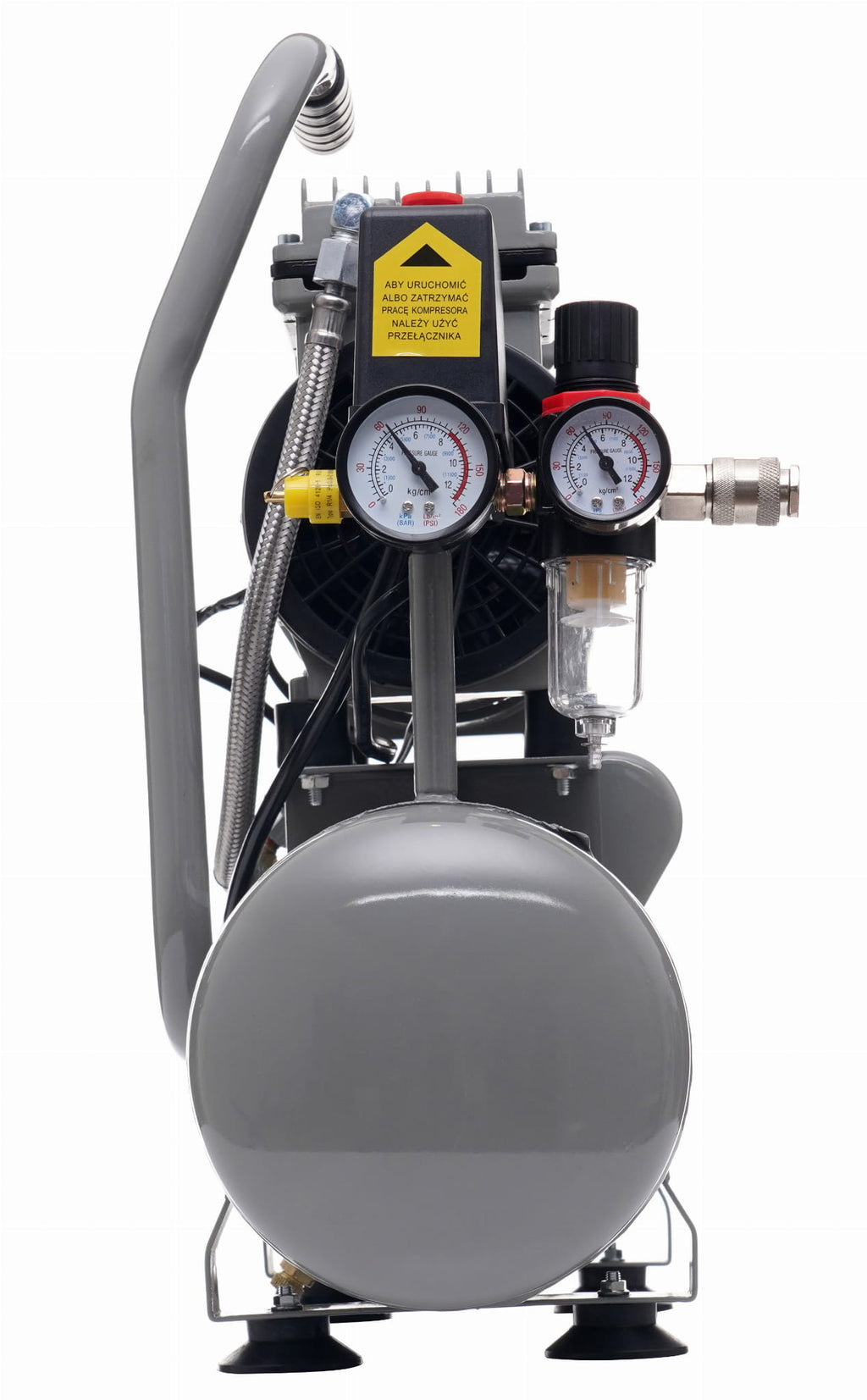 Compresor fara Ulei Silentios , 9L / 550W X 1 , 155l/m, Kraft&Dele KD1384