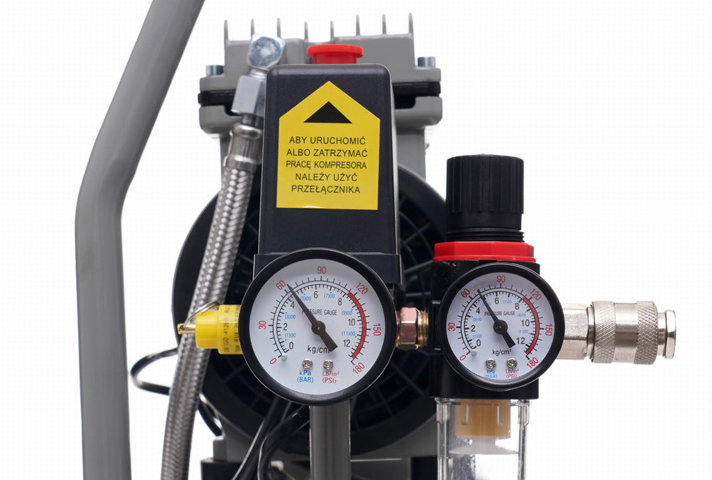 Compresor fara Ulei Silentios , 9L / 550W X 1 , 155l/m, Kraft&Dele KD1384