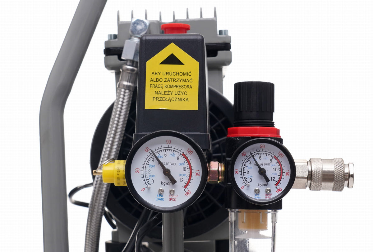 Compresor fara Ulei Silentios , 9L / 550W X 1 , 155l/m, Kraft&Dele KD1384
