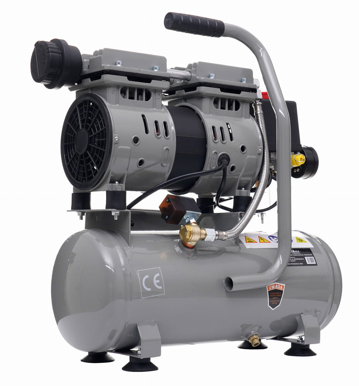 Compresor fara Ulei Silentios , 9L / 550W X 1 , 155l/m, Kraft&Dele KD1384