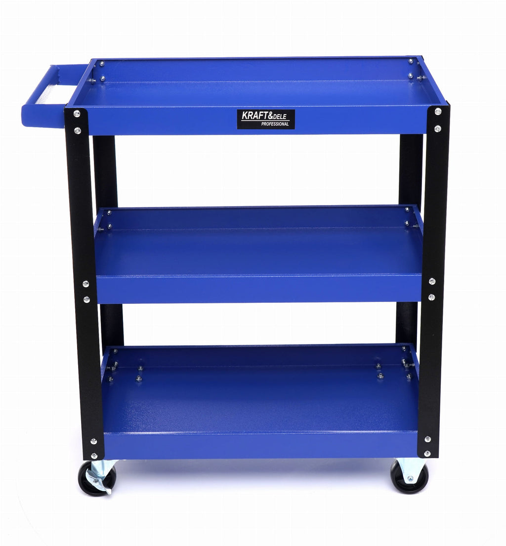 Carucior de Atelier cu Roti si 3 Rafturi, Kraft&Dele KD1066