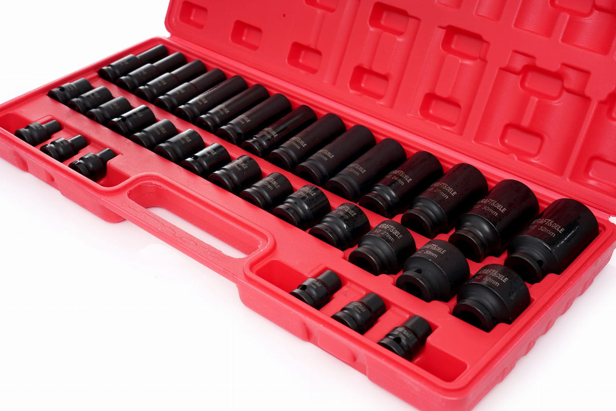 Trusa Tubulare de Impact 1/2" , 35 Buc, Kraft&Dele KD11757