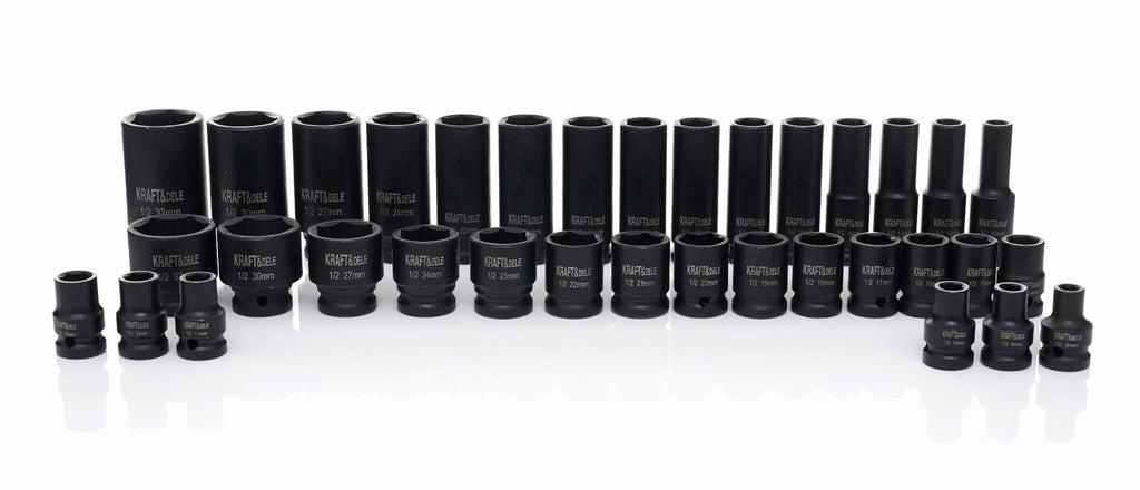 Trusa Tubulare de Impact 1/2" , 35 Buc, Kraft&Dele KD11757