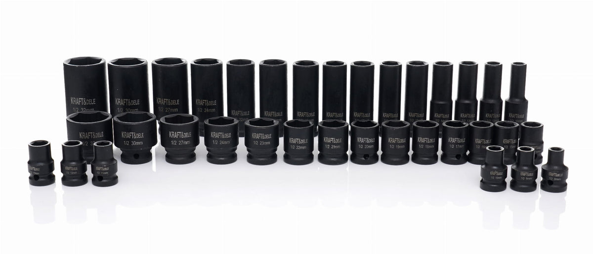 Trusa Tubulare de Impact 1/2" , 35 Buc, Kraft&Dele KD11757