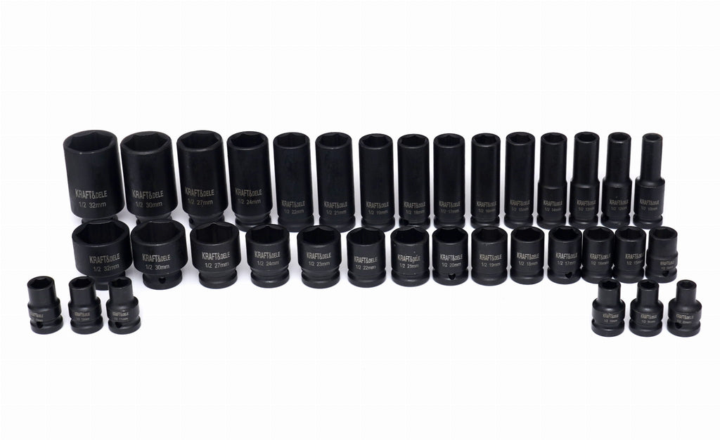 Trusa Tubulare de Impact 1/2" , 35 Buc, Kraft&Dele KD11757
