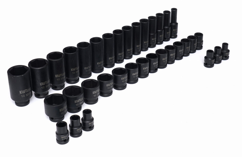 Trusa Tubulare de Impact 1/2" , 35 Buc, Kraft&Dele KD11757
