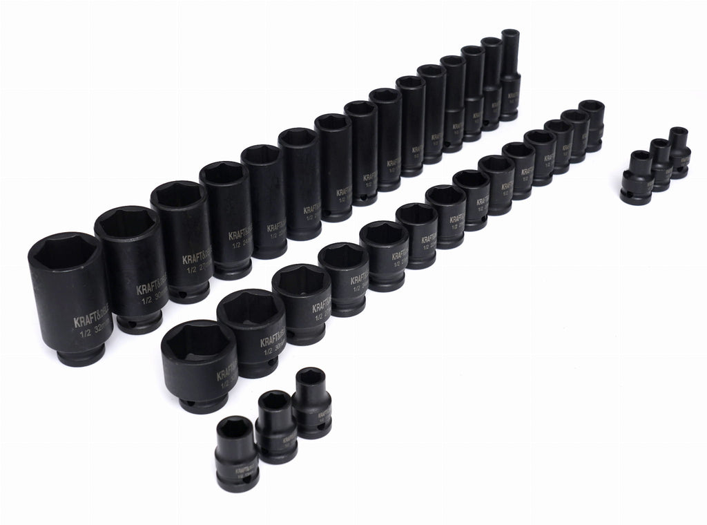 Trusa Tubulare de Impact 1/2" , 35 Buc, Kraft&Dele KD11757