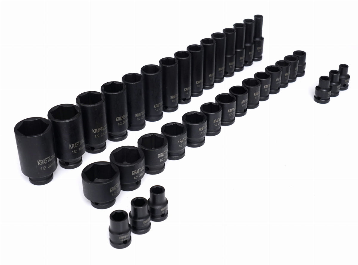 Trusa Tubulare de Impact 1/2" , 35 Buc, Kraft&Dele KD11757