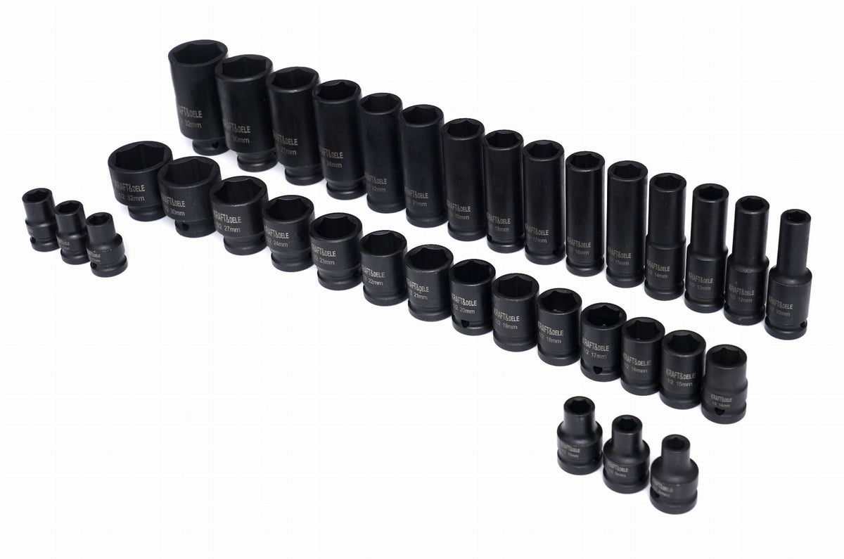 Trusa Tubulare de Impact 1/2" , 35 Buc, Kraft&Dele KD11757