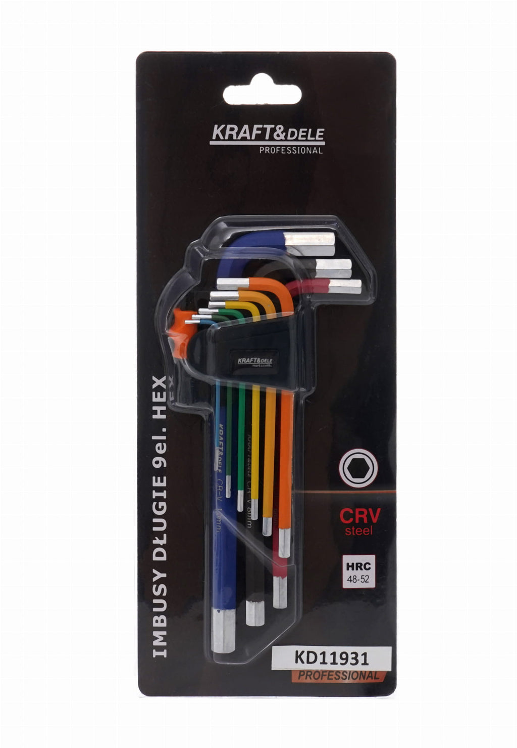 Set 9 Chei Imbus Lungi Hexagonale, Kraft&Dele KD11931