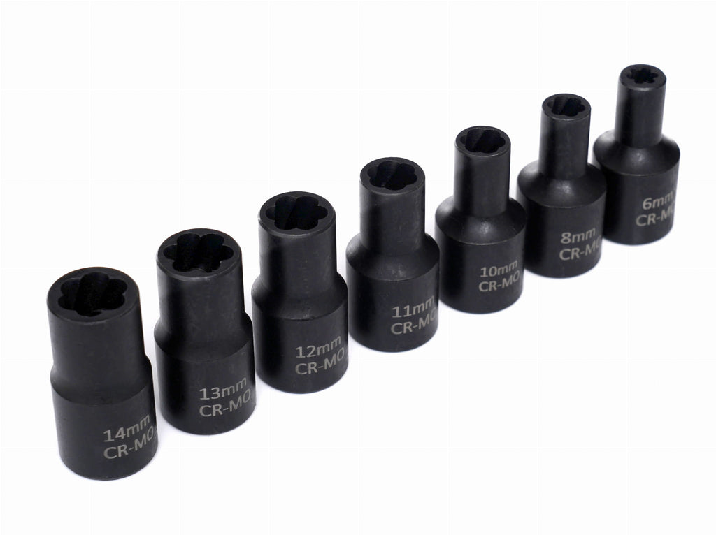 Set 16 Piese Tubulare pentru Suruburi Deteriorate 6-23mm, Kraft&Dele KD11793