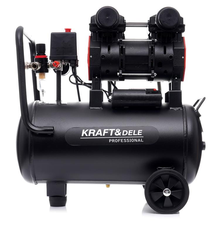 Compresor fara Ulei Silentios , 24L / 1390W X 1 , 220l/M, Kraft&Dele KD1385