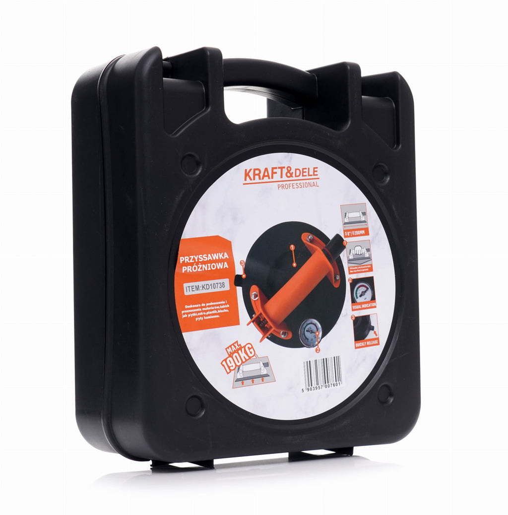 Ventuza cu Vid 190kg , 200mm, Kraft&Dele KD10738