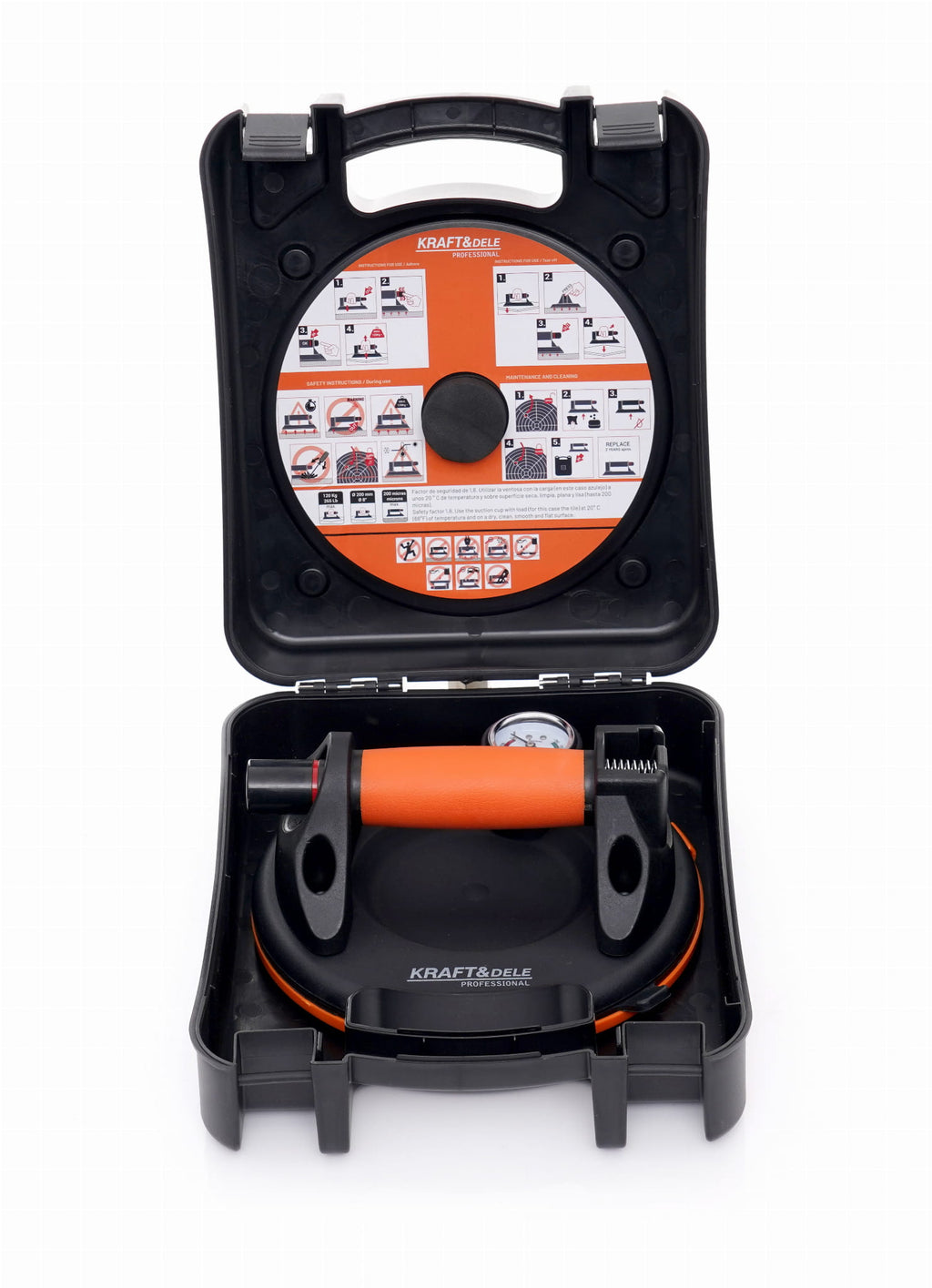 Ventuza cu Vid 190kg , 200mm, Kraft&Dele KD10738