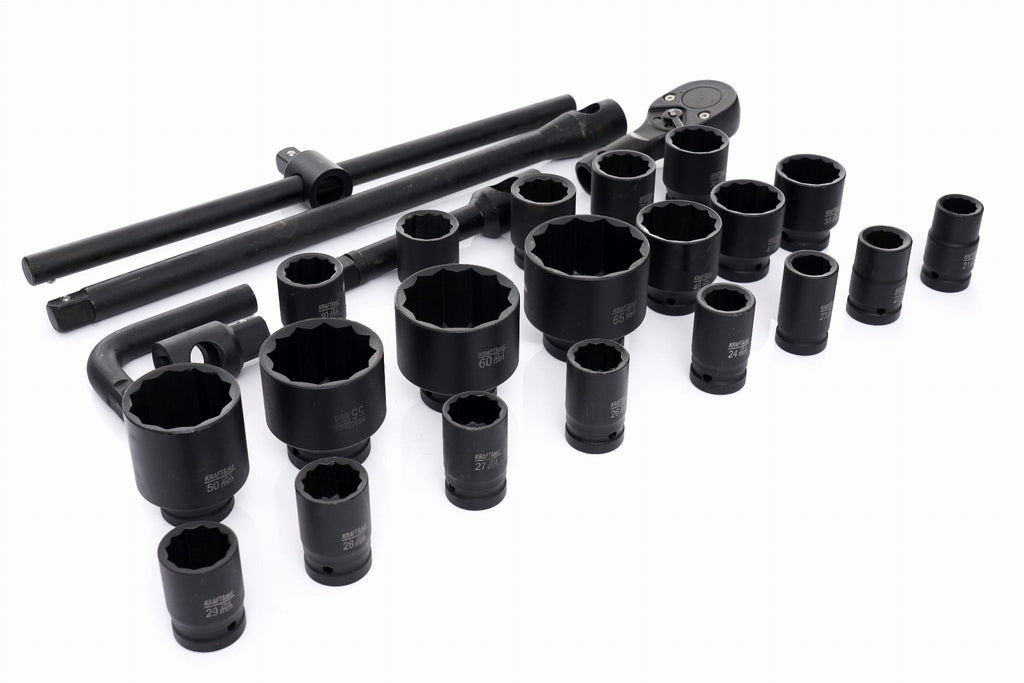 Trusa Tubulare Impact 26 Piese, 3/4 , 12 Puncte, Kraft&Dele KD11759