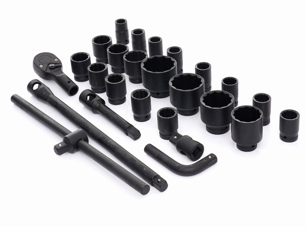 Trusa Tubulare Impact 26 Piese, 3/4 , 12 Puncte, Kraft&Dele KD11759