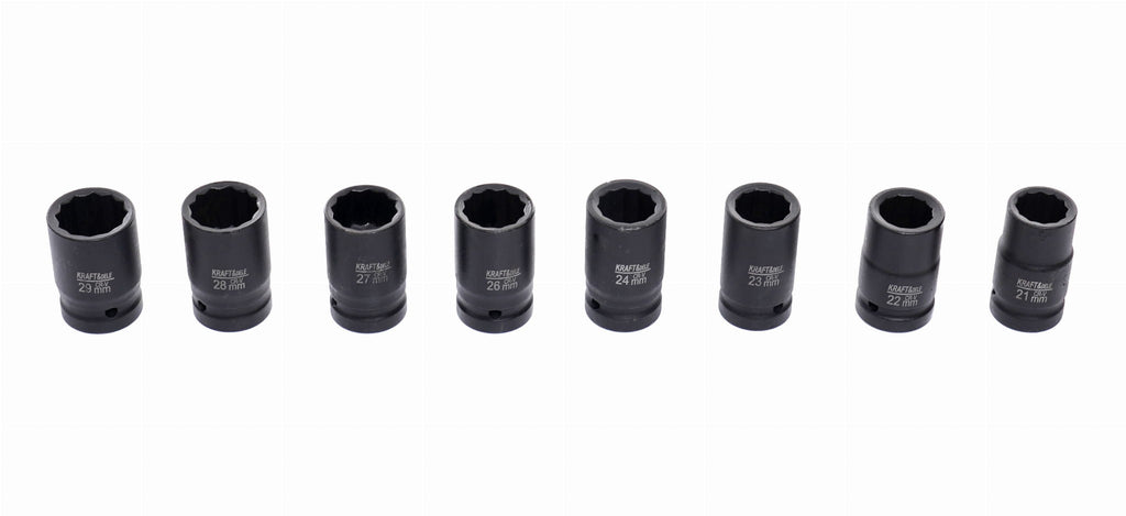 Trusa Tubulare Impact 26 Piese, 3/4 , 12 Puncte, Kraft&Dele KD11759
