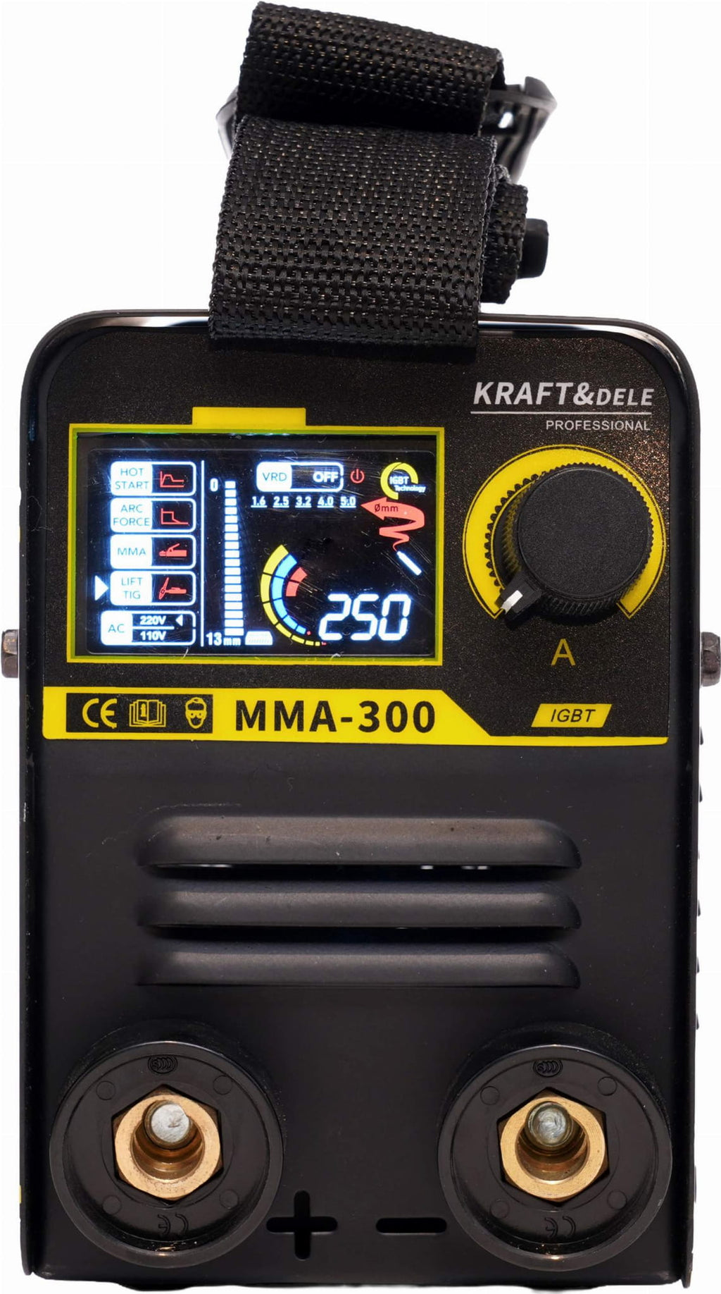 Aparat de Sudura MMA 300A, Negru, Kraft&Dele KD1868
