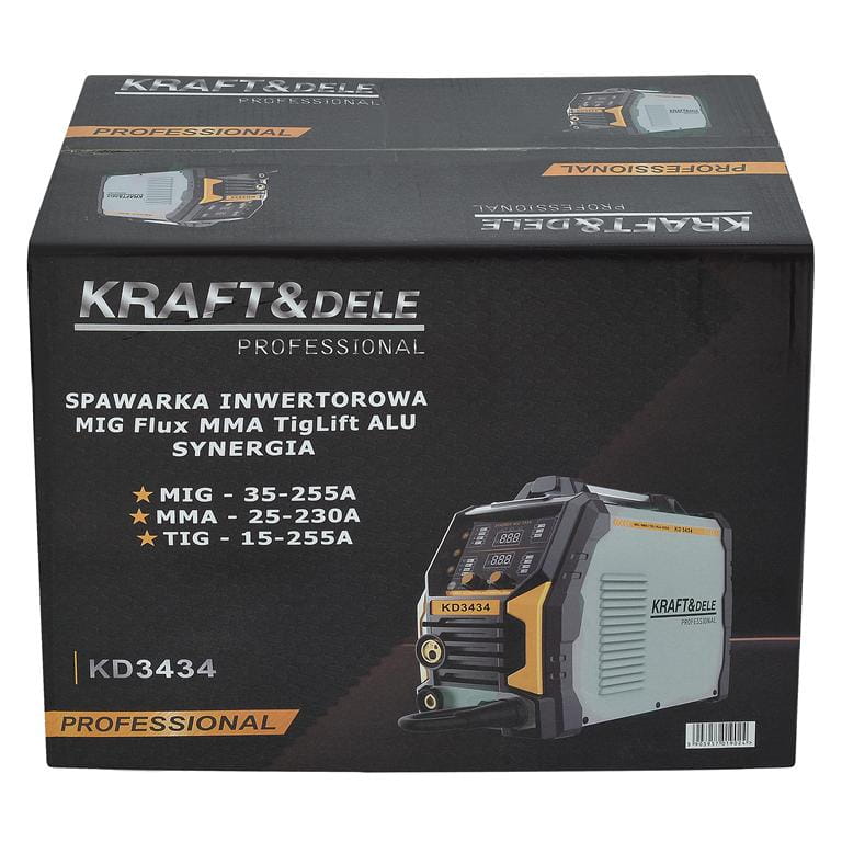 Aparat de Sudura 255A Mig/flux/mma/lift Tig/alu, Kraft&Dele KD3434