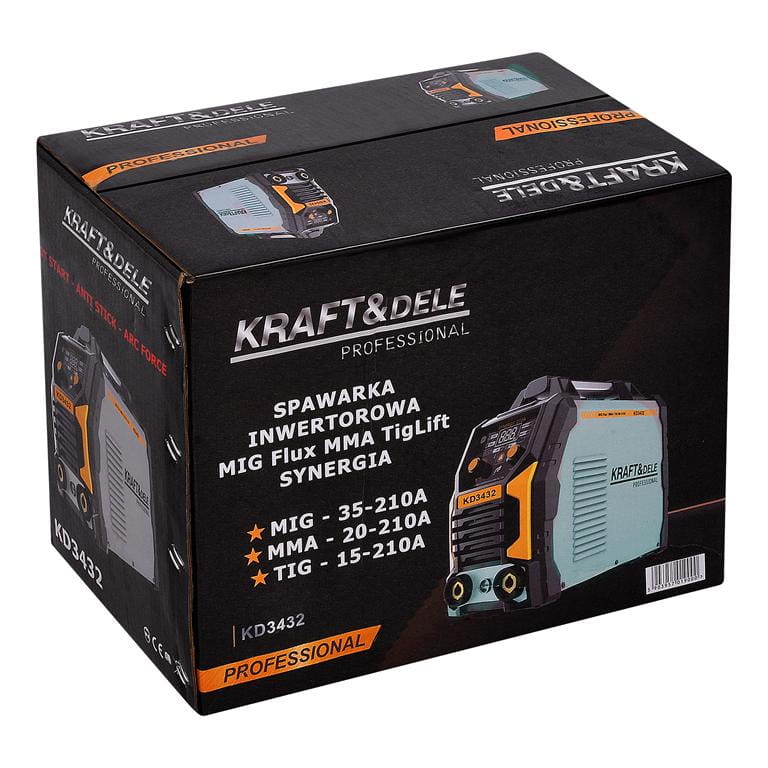 Aparat de Sudura MIG Flux MMA Tiglift, Kraft&Dele KD3432