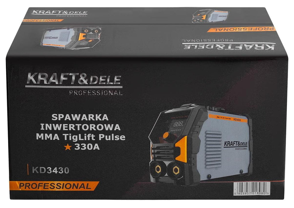Aparat Sudura Invertor MMA TIG Lift Pulse 330A, Kraft&Dele KD3430