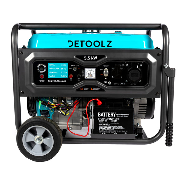 Generator 5.5KW 2x230V AVR B4T PE 25L CR G02 , Detoolz DZ-C288