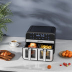 Air Fryer Doua Camere 2500W 4.5L + LCD, Kraft&Dele KD4179