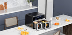 Air Fryer Doua Camere 2500W 4.5L + LCD, Kraft&Dele KD4179