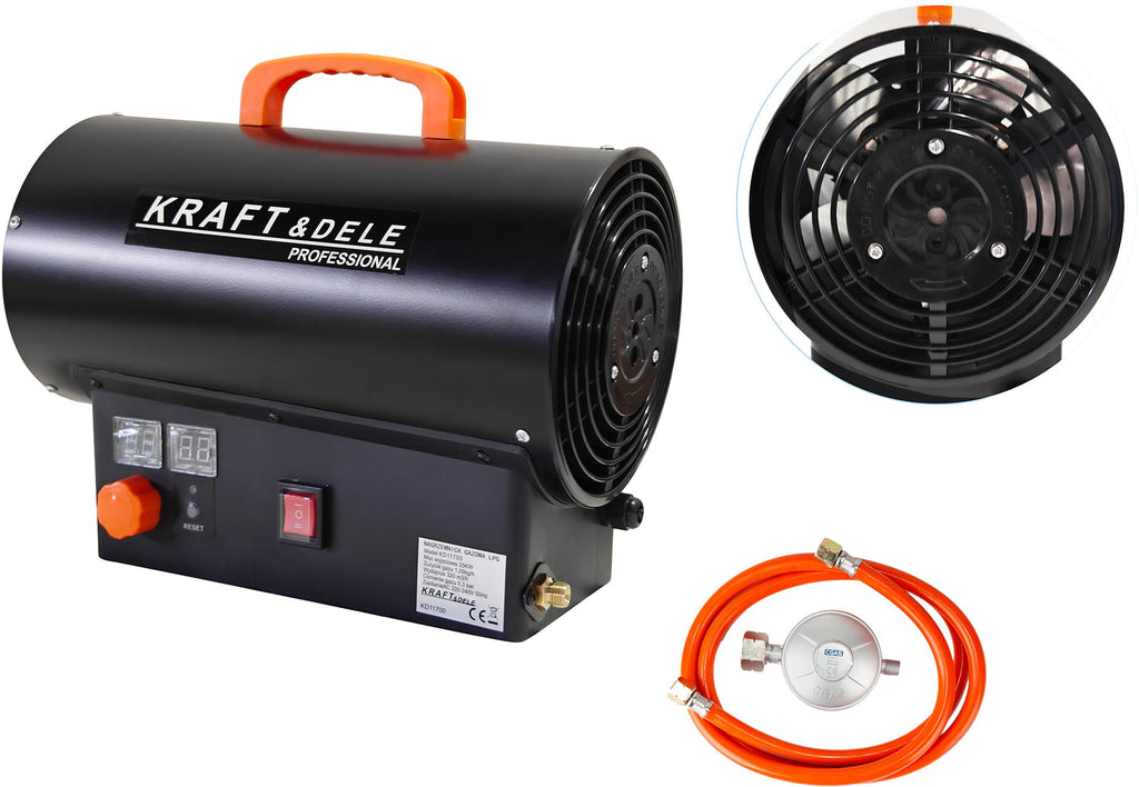 Tun de Caldura Gaz 25kW 230V 320m³/h 0.3bar, Kraft&Dele KD11700 - imaginea 12