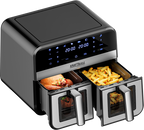 Air Fryer Doua Camere 2500W 4.5L + LCD, Kraft&Dele KD4179