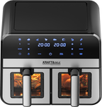 Air Fryer Doua Camere 2500W 4.5L + LCD, Kraft&Dele KD4179