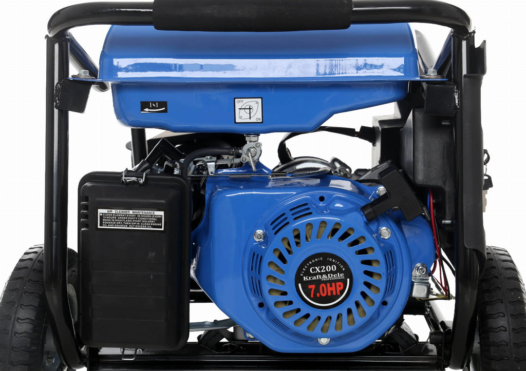 Generator Curent Electric Monofazat 3000W cu Pornire Electrica Motor Benzina, Kraft&Dele KD144