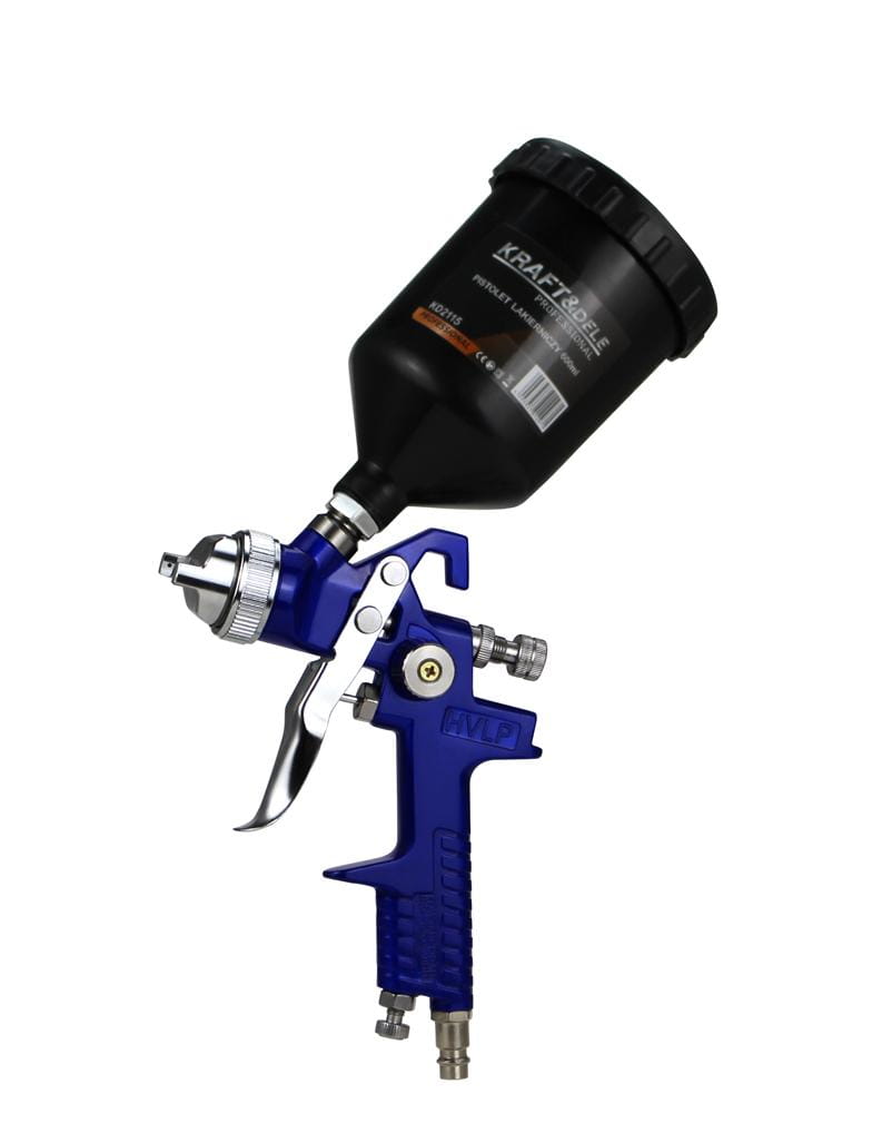 Pistol Vopsit HVLP 600ml 2-3.5bar Set 4 Duze, Kraft&Dele KD2115