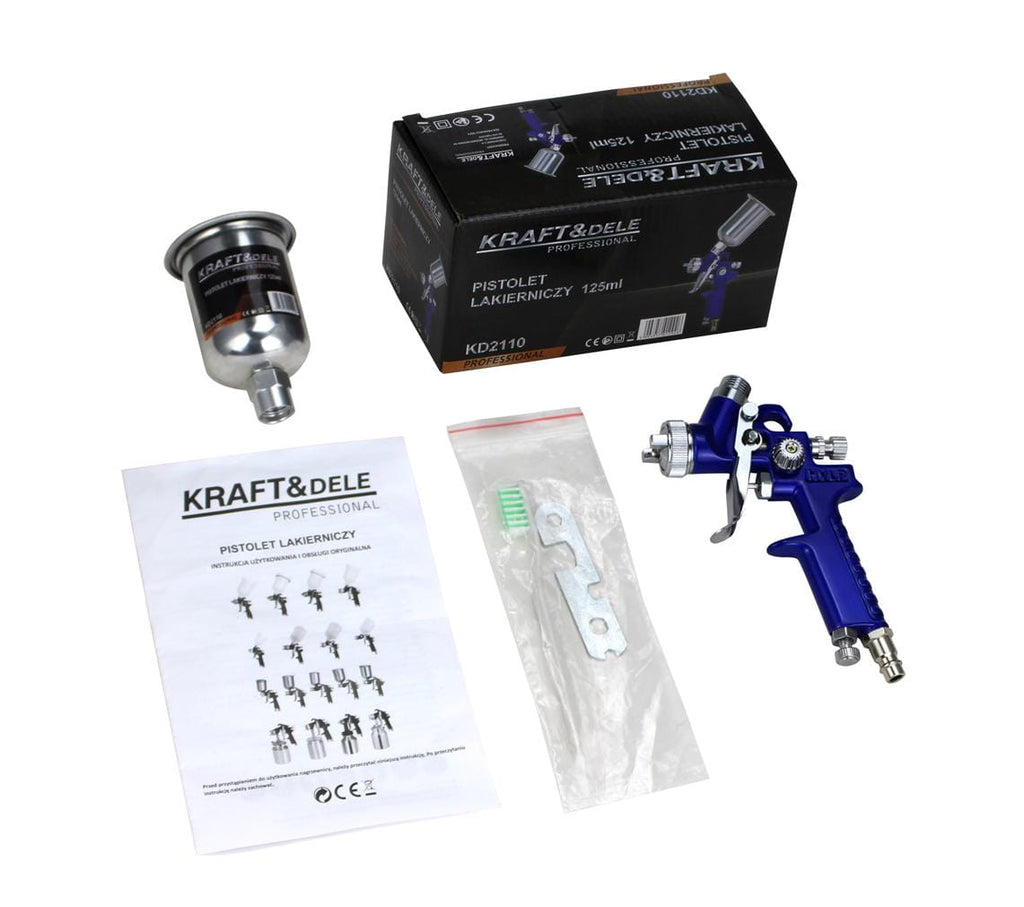 Pistol de Vopsea 125ml, 90 - 170 L/min Kraft&dele, Kraft&Dele KD2110