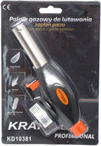 Arzator Gaz pentru Lipit cu Aprindere Piezo Reglabil, Kraft&Dele KD10381