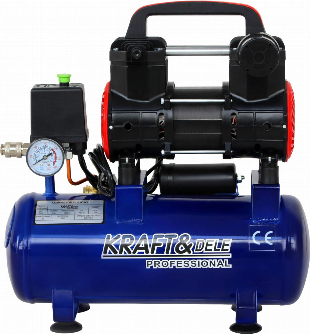 Compresor Aer Fara Ulei 1200W 230V 9L 220L/min, Kraft&Dele KD4090