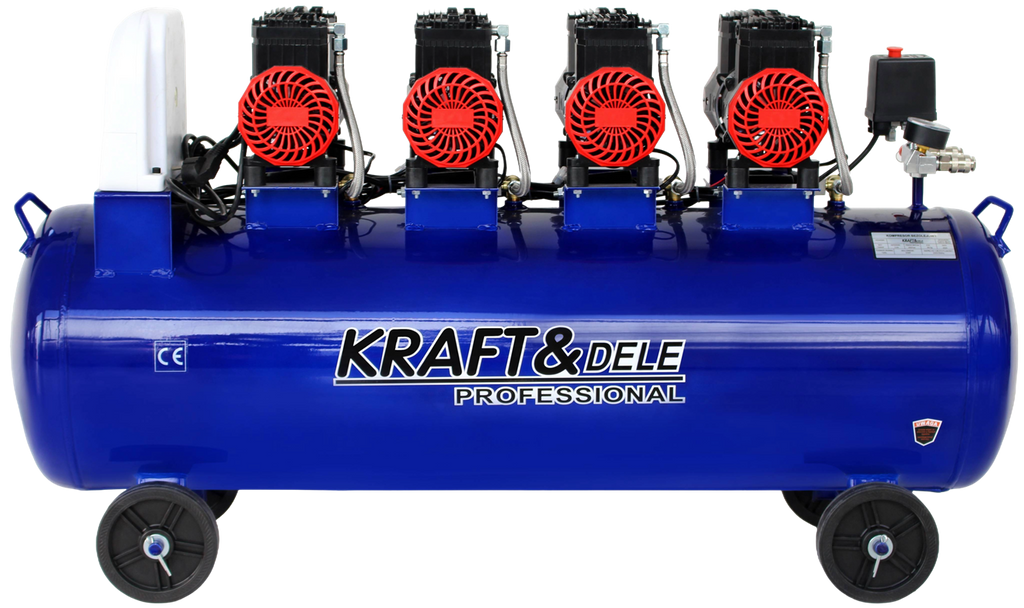 Compresor Aer fara Ulei 120L 7kW 8bar 455L/min, Kraft&Dele KD4095